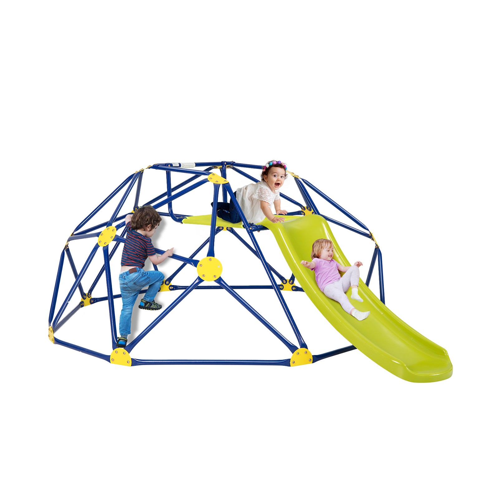Geometric Dome Climber and Play Set with Slide for Outdoor - Image 5
