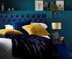 Navy-Blue-Throw - Tidy Spaces