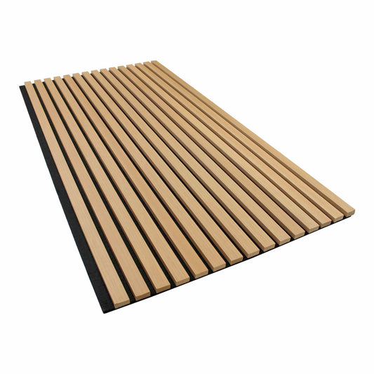 Ultra Black Acoustic Slat Wood Paneling for Soundproofing Walls –