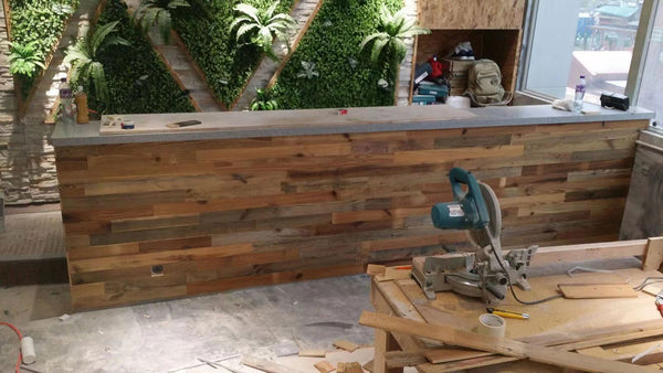 Installing Reclaimed Barnwood Wall Planks