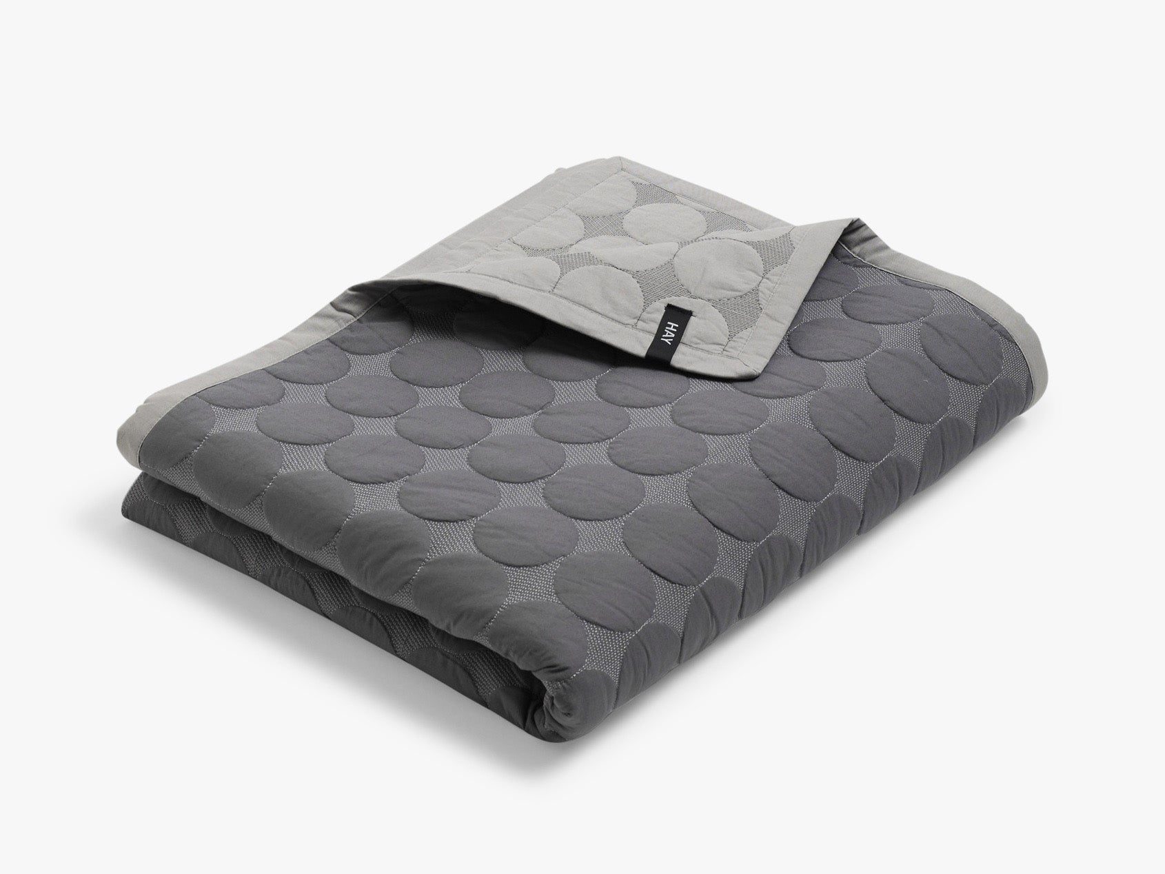 Mega Dot Bedspread 195x245 Dark Gray Bedspread From Hay