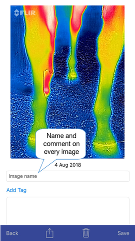 Thermafy user guide, how to name photo