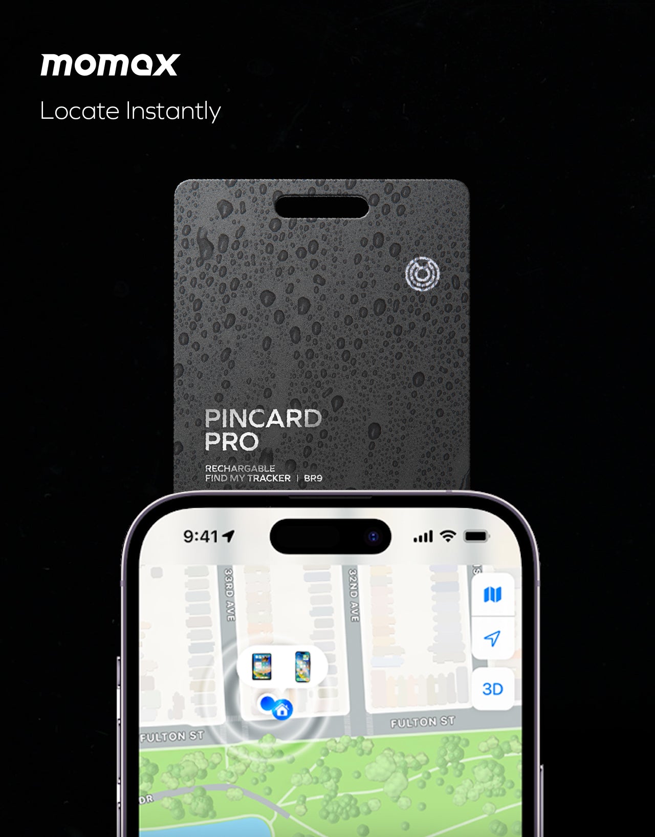 PinCard Pro 可充電全球定位器