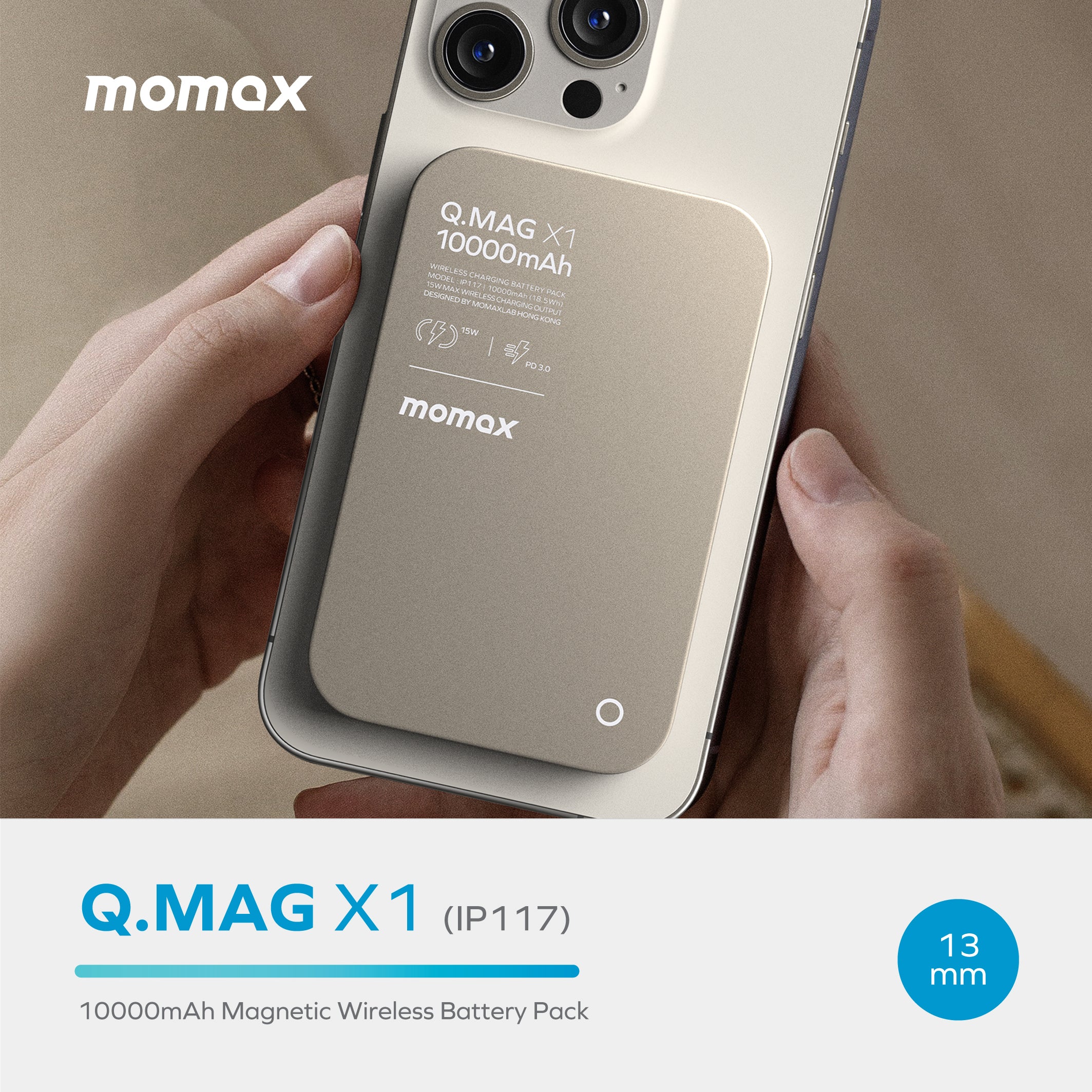 Q.Mag X1 10000mAh Kablosuz Pil Paketi