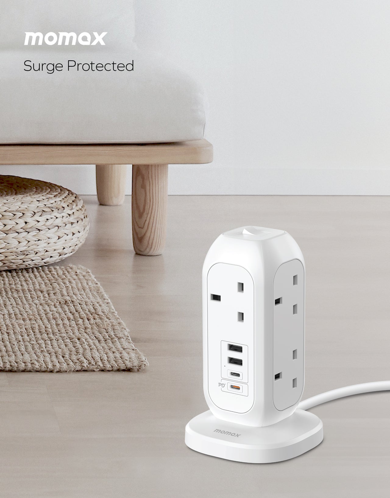 ONEPLUG 7-Outlet Power Strip With USB