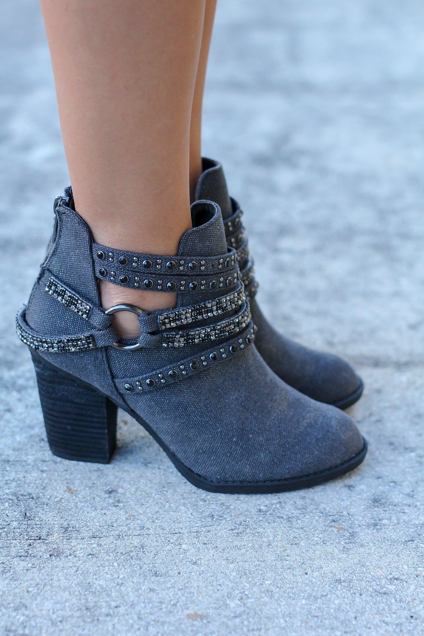 Elly Black Booties | Online Boutiques – Saved by the Dress