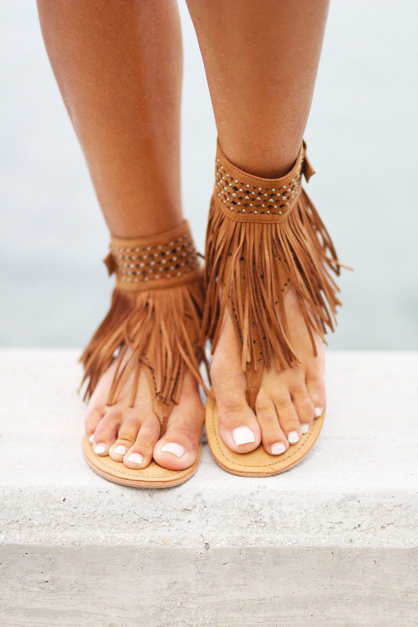 Cosmic River Tan Sandals | Summer Sandals | Cute Sandals – Saved by the ...