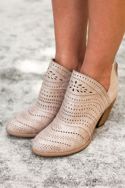 Cinati Cream Booties | Online Boutiques – Saved by the Dress
