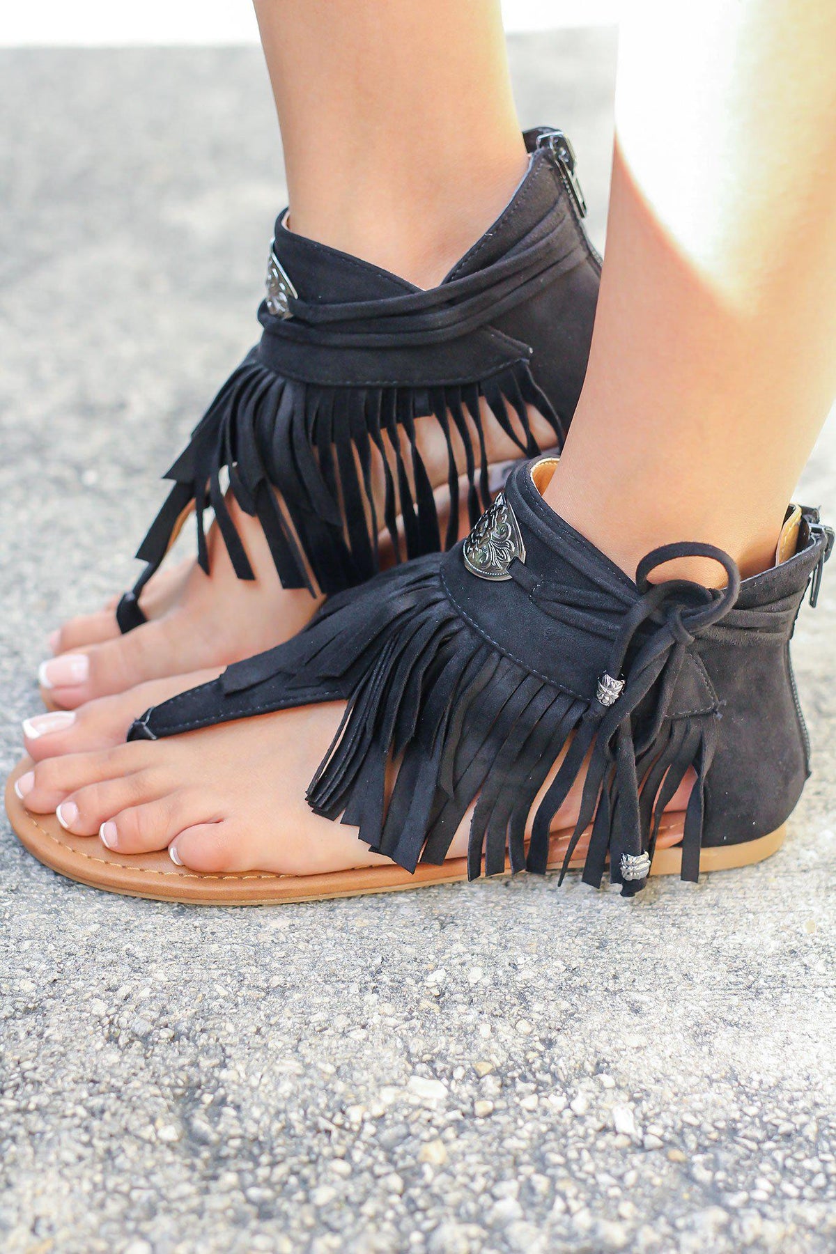 Chia Black Sandals | Online Boutiques – Saved by the Dress