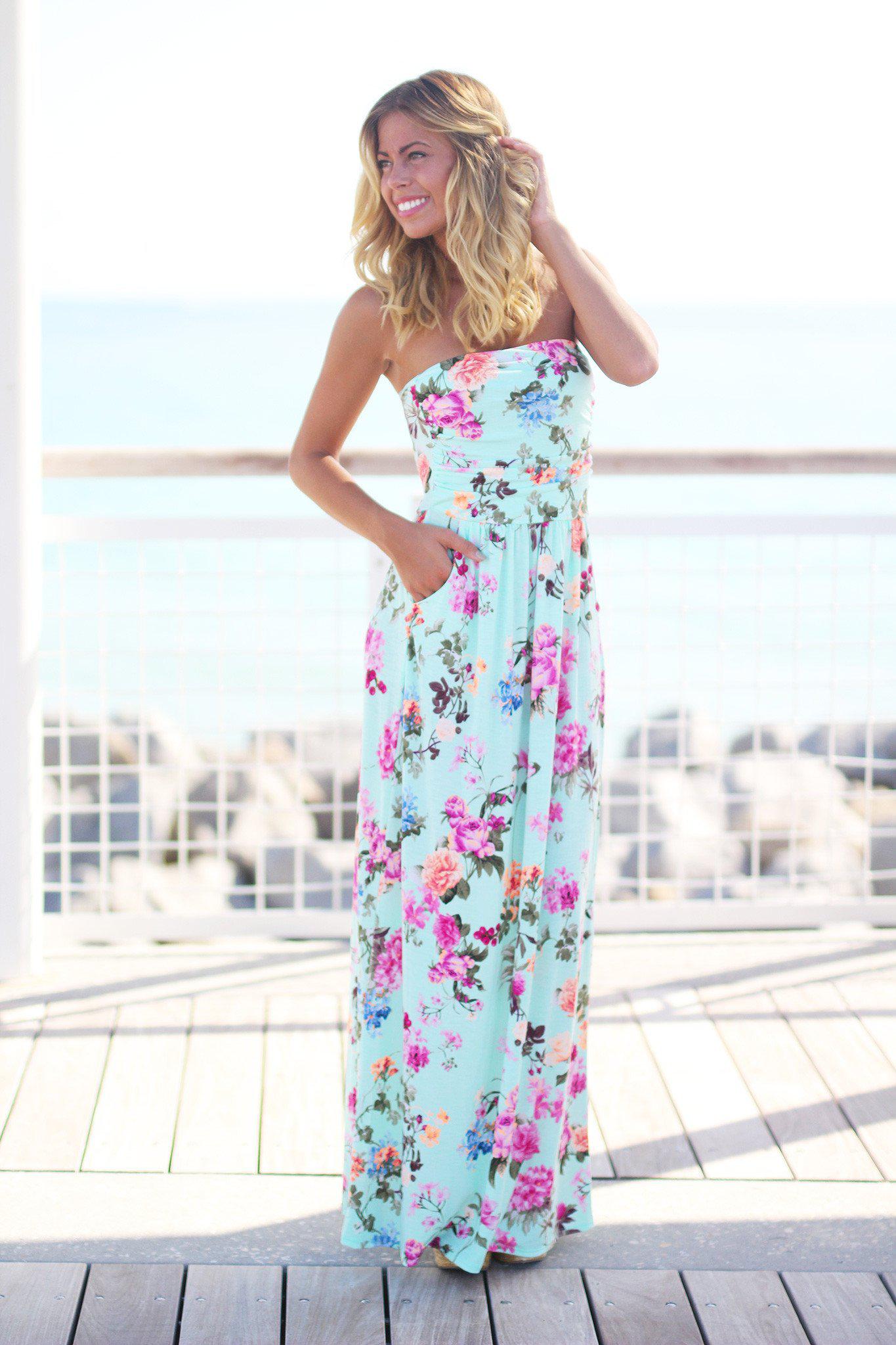 floral maxi dress outfit