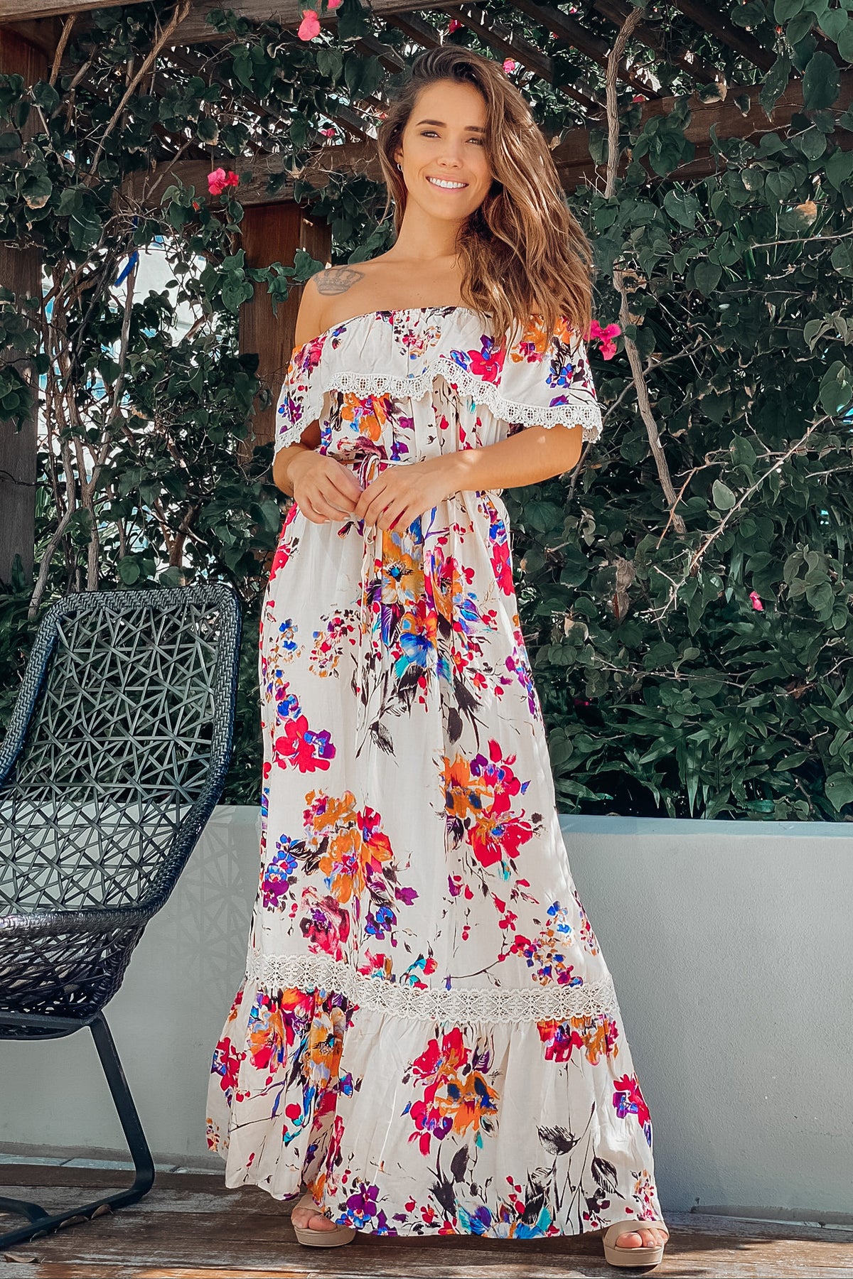 Floral Off Shoulder Maxi Dress | Maxi Dresses – Saved by the Dress