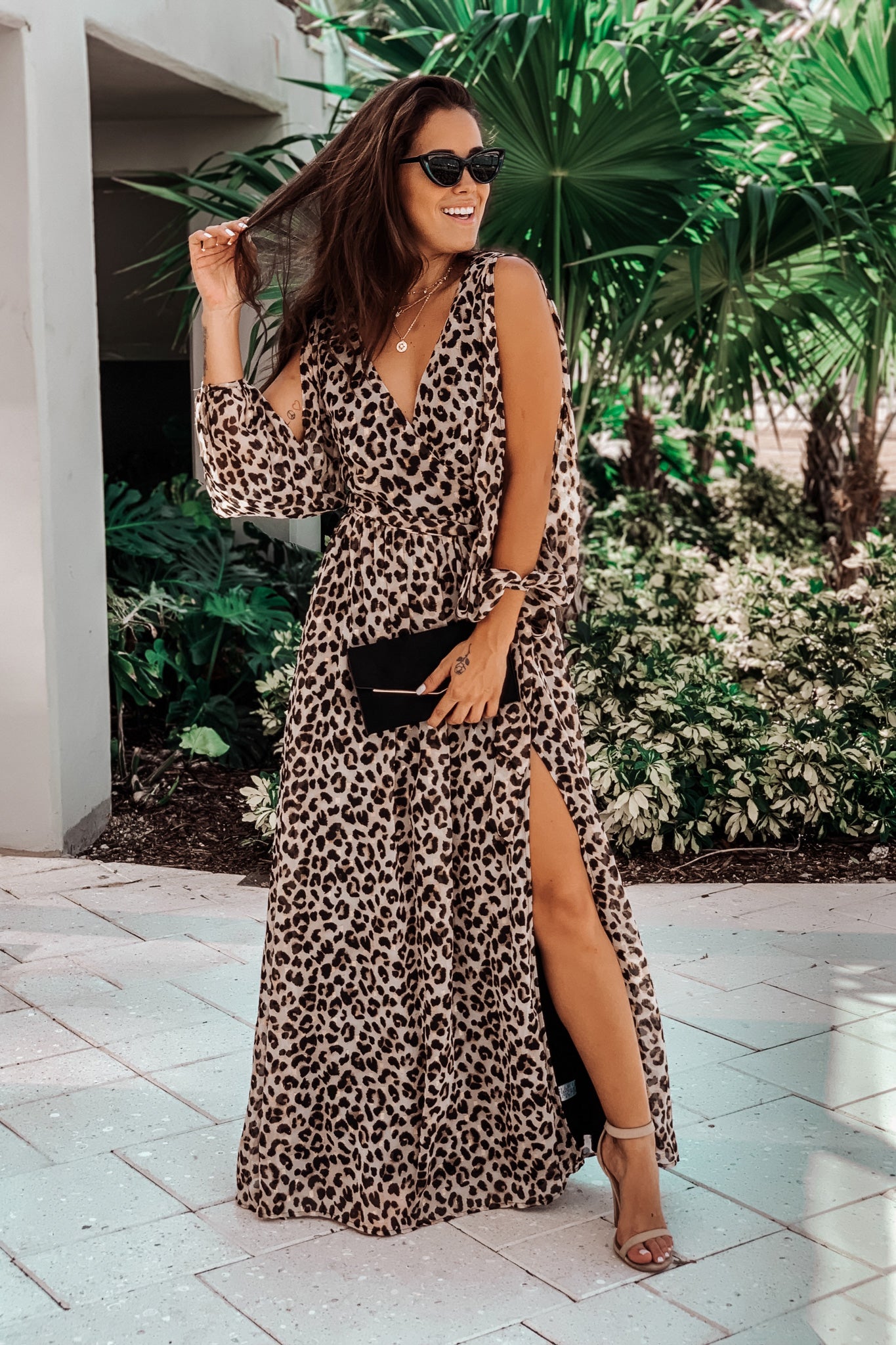 cheetah maxi dress