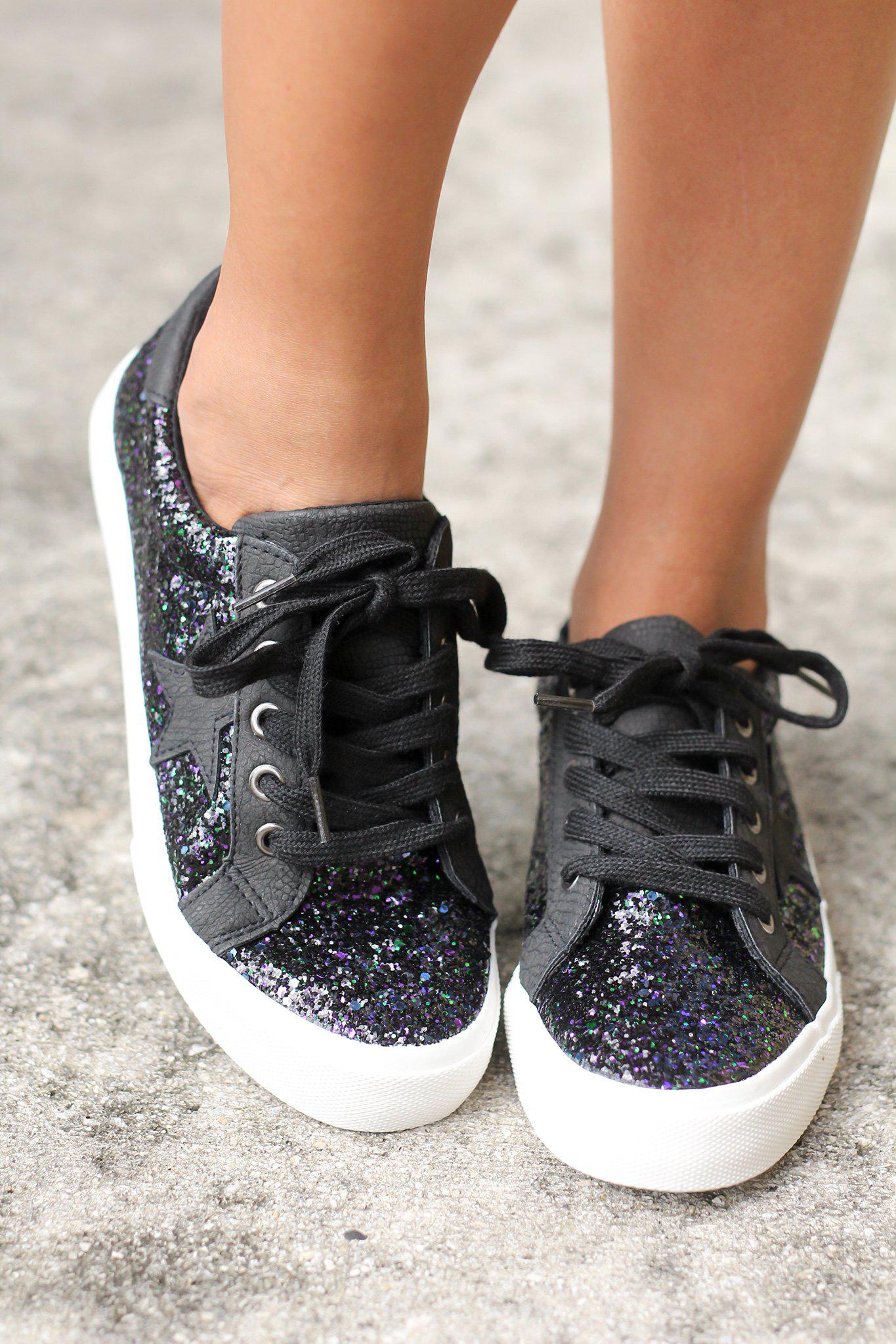 cute black sneakers