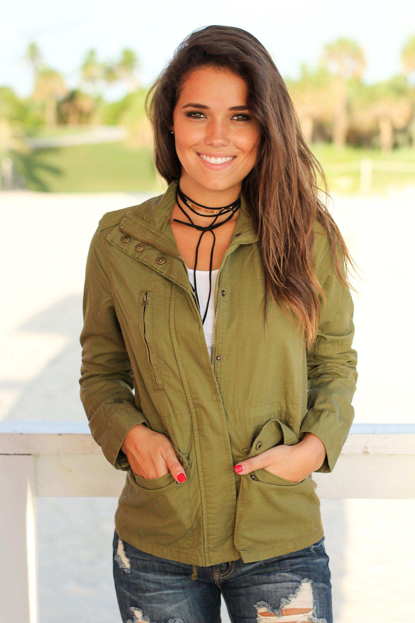 Olive Jacket | Cute Jackets – Saved by the Dress