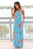 Sky Blue Floral Maxi Dress | Maxi Dresses – Saved by the Dress