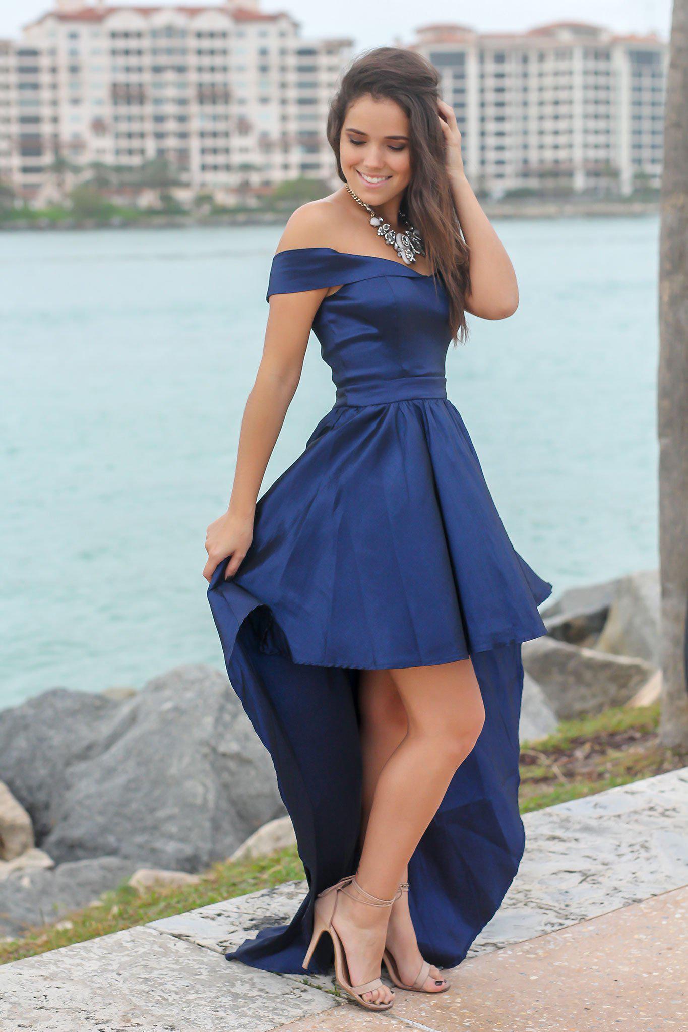 beautiful navy dresses