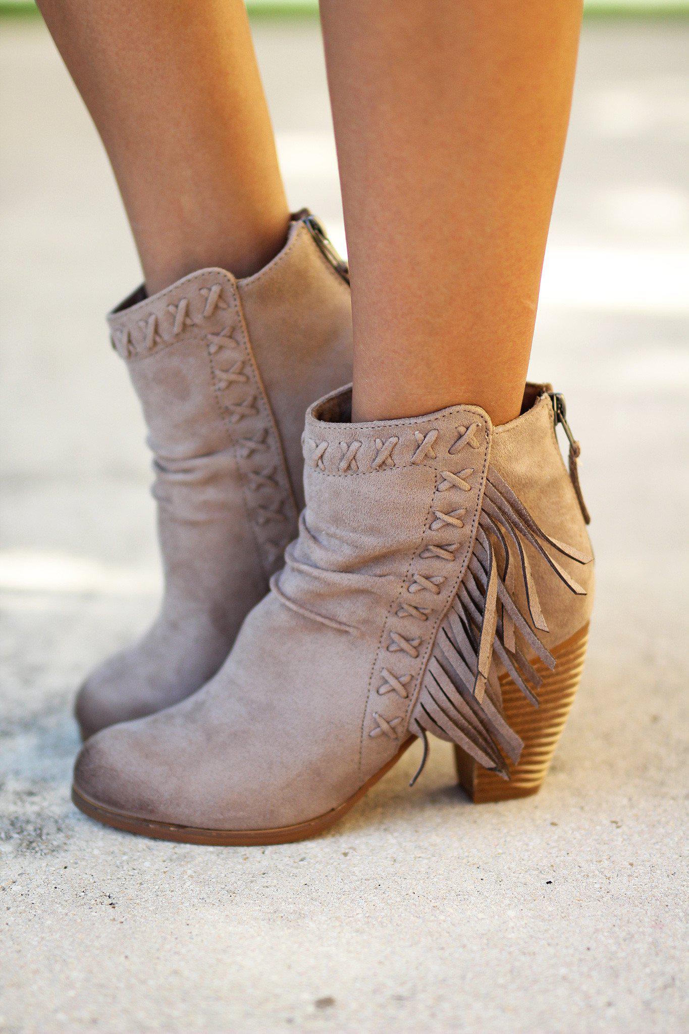 taupe boots ladies