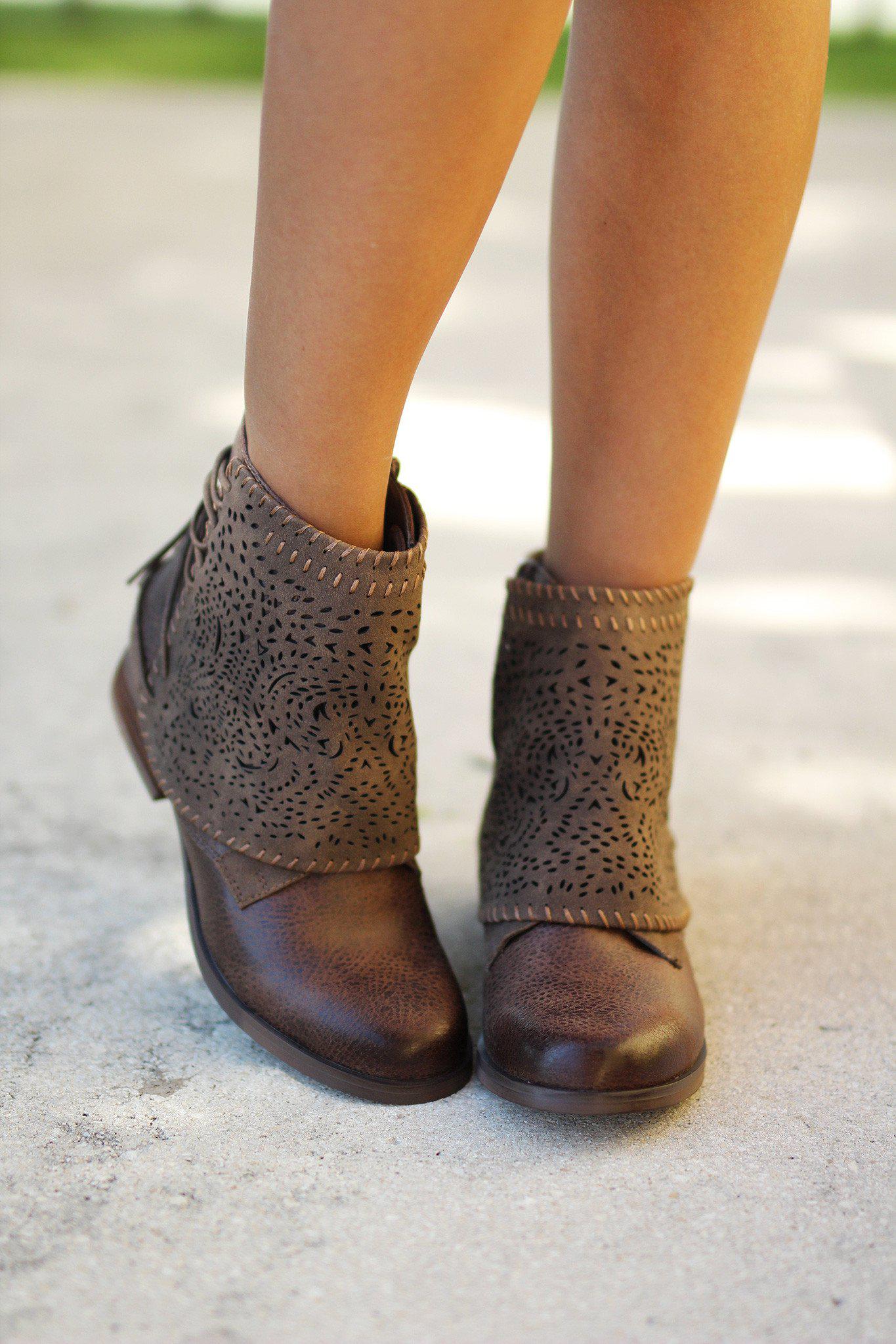 lace up winter booties