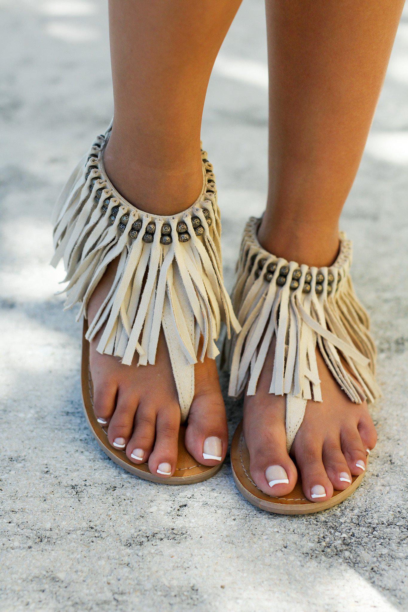 Solene Cream Sandals | Online Boutiques – Saved by the Dress