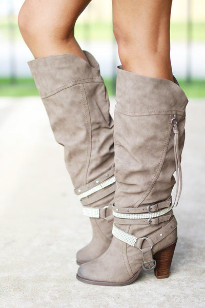 Stacey Taupe Boots | Fashion Boots | Long Boots | Cute Boots – Saved by ...