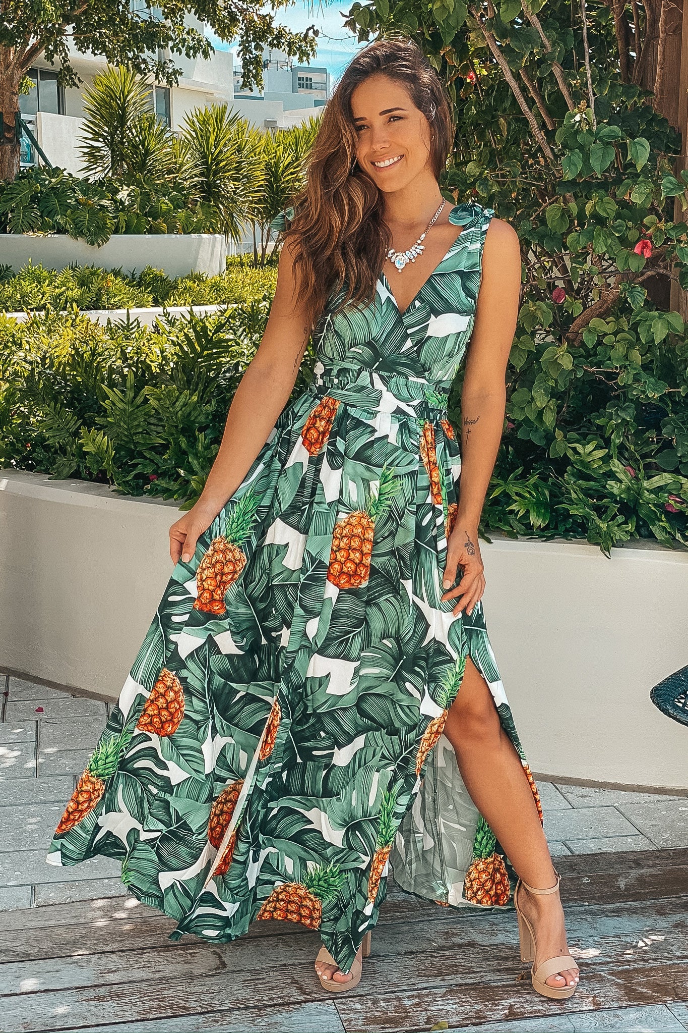 maxi dresses for tropical vacation
