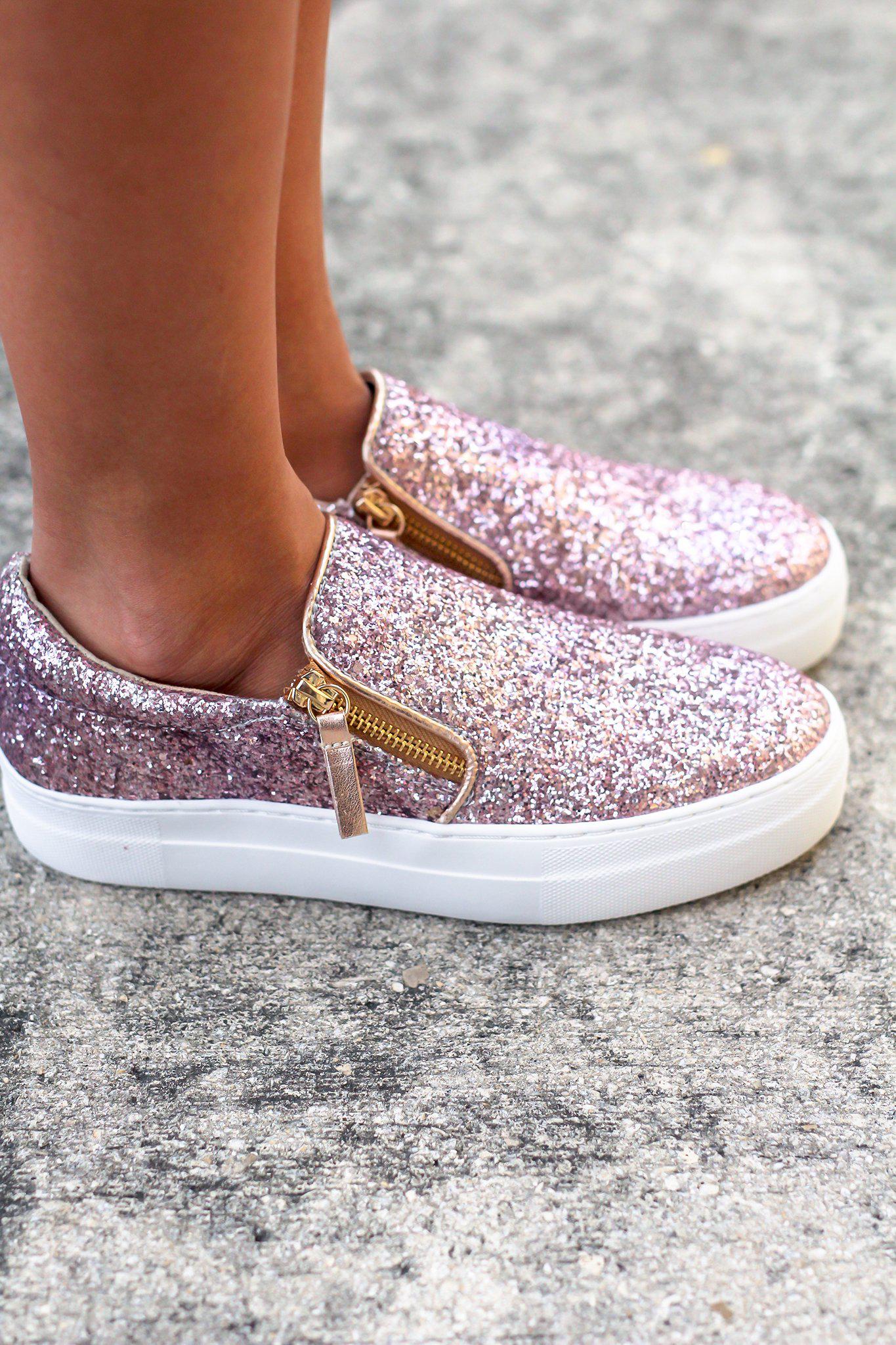 Timothy Rose Gold Sneakers | Online Boutiques#N#– Saved by the Dress