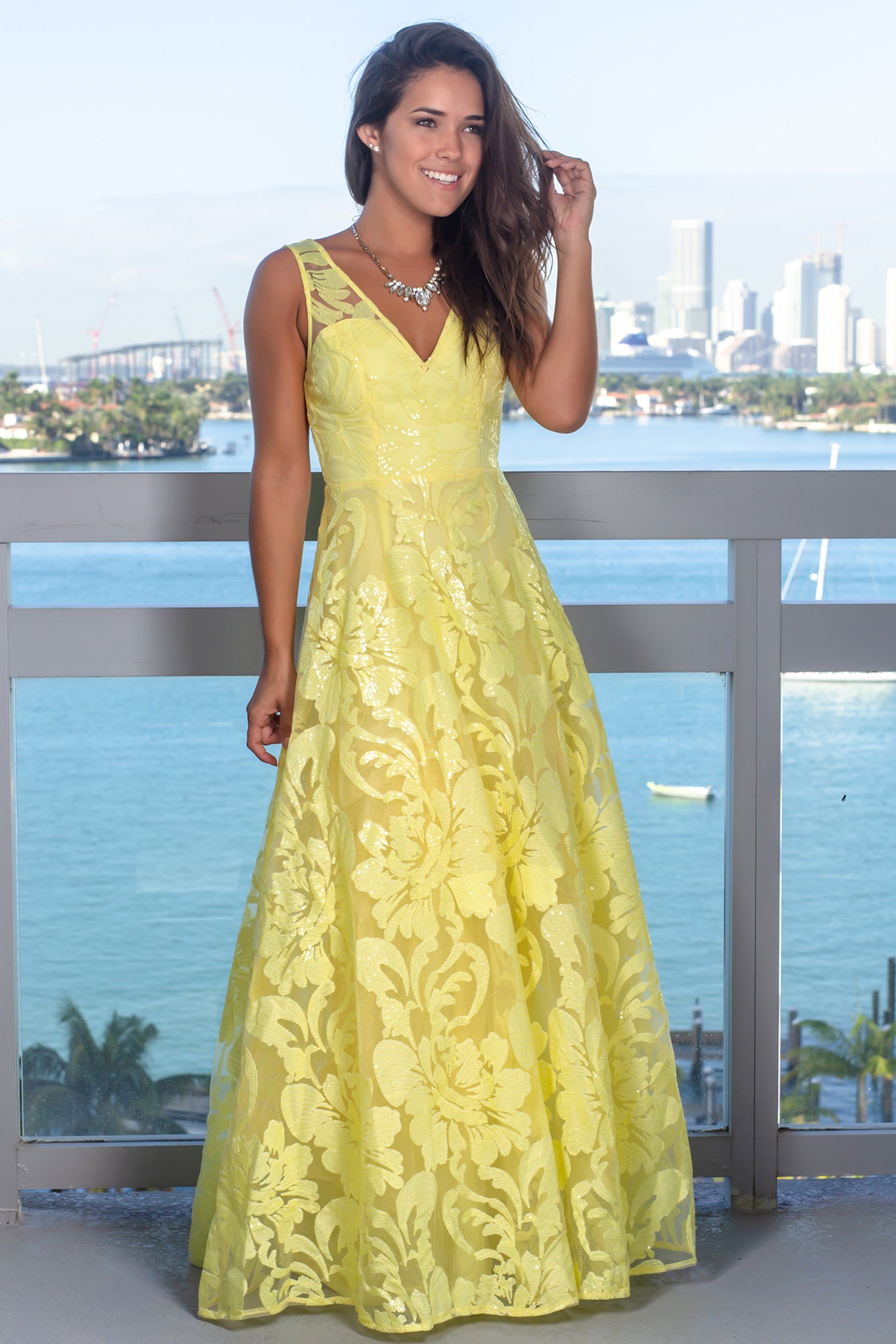 Yellow Maxi Dress | Formal Dresses 