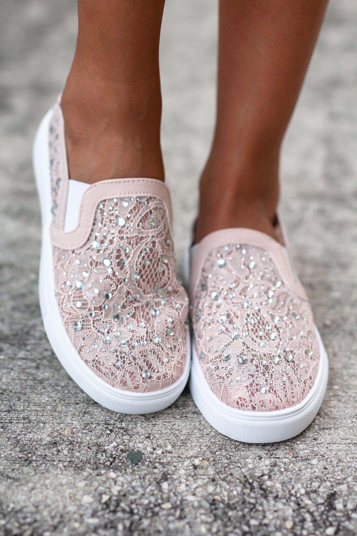 Zora Blush Sneakers | Online Boutiques 