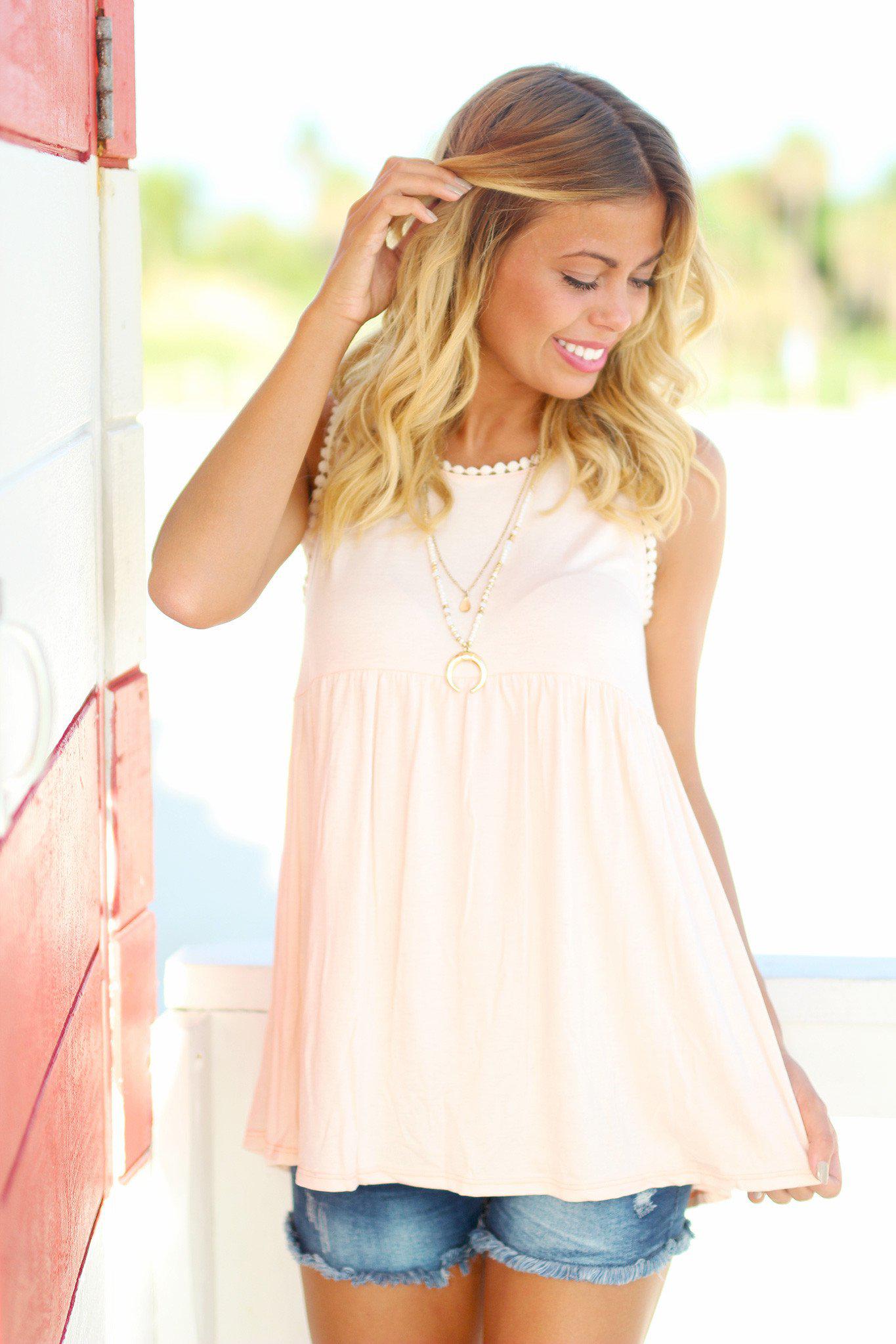 Blush Baby Doll Top – Saved by the Dress