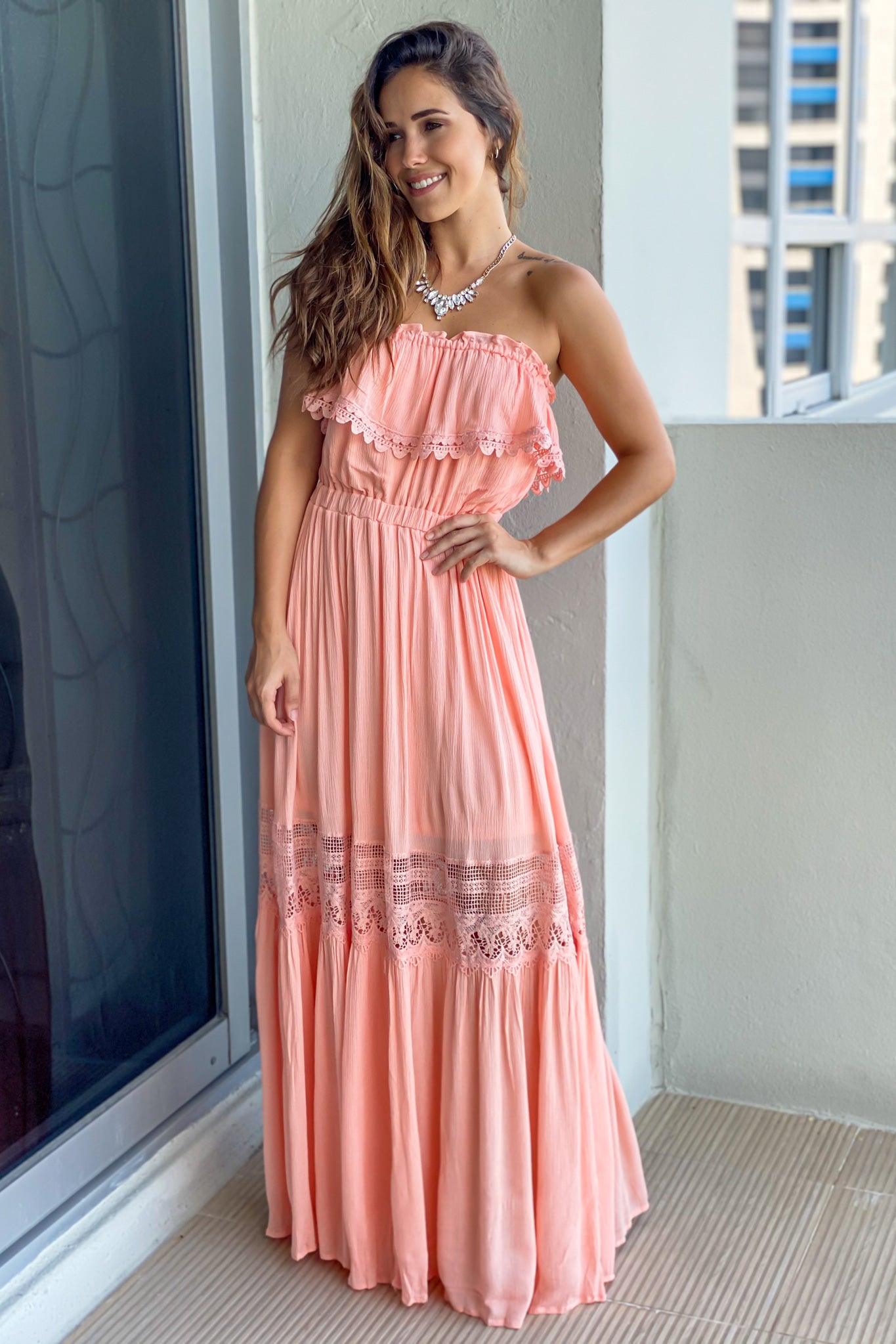 blush summer dress