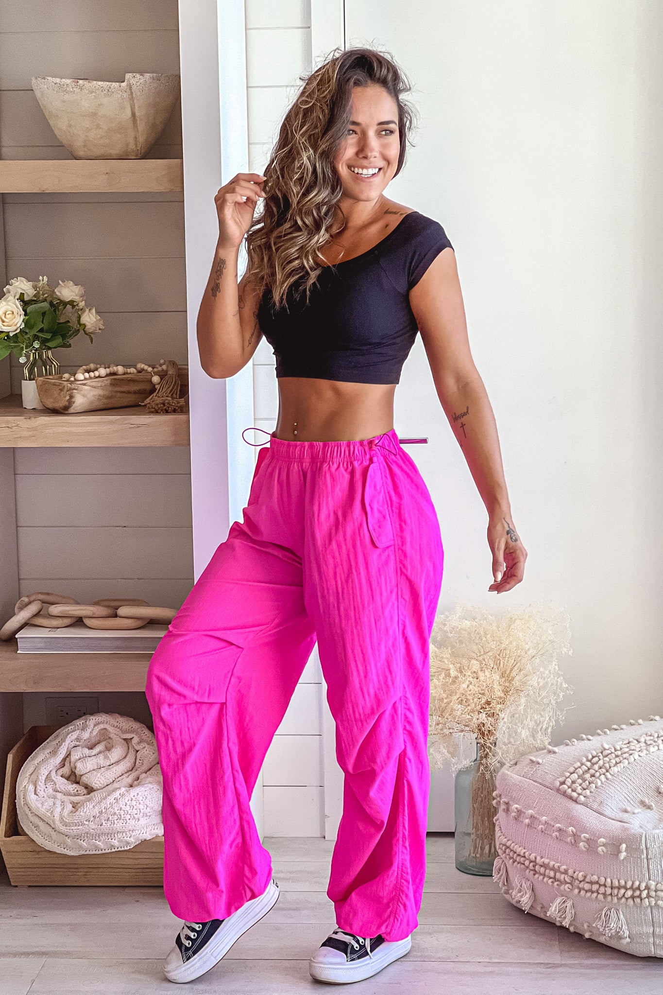 hot-pink-relaxed-fit-pants-with-adjustable-hem-pants-saved-by-the-dress