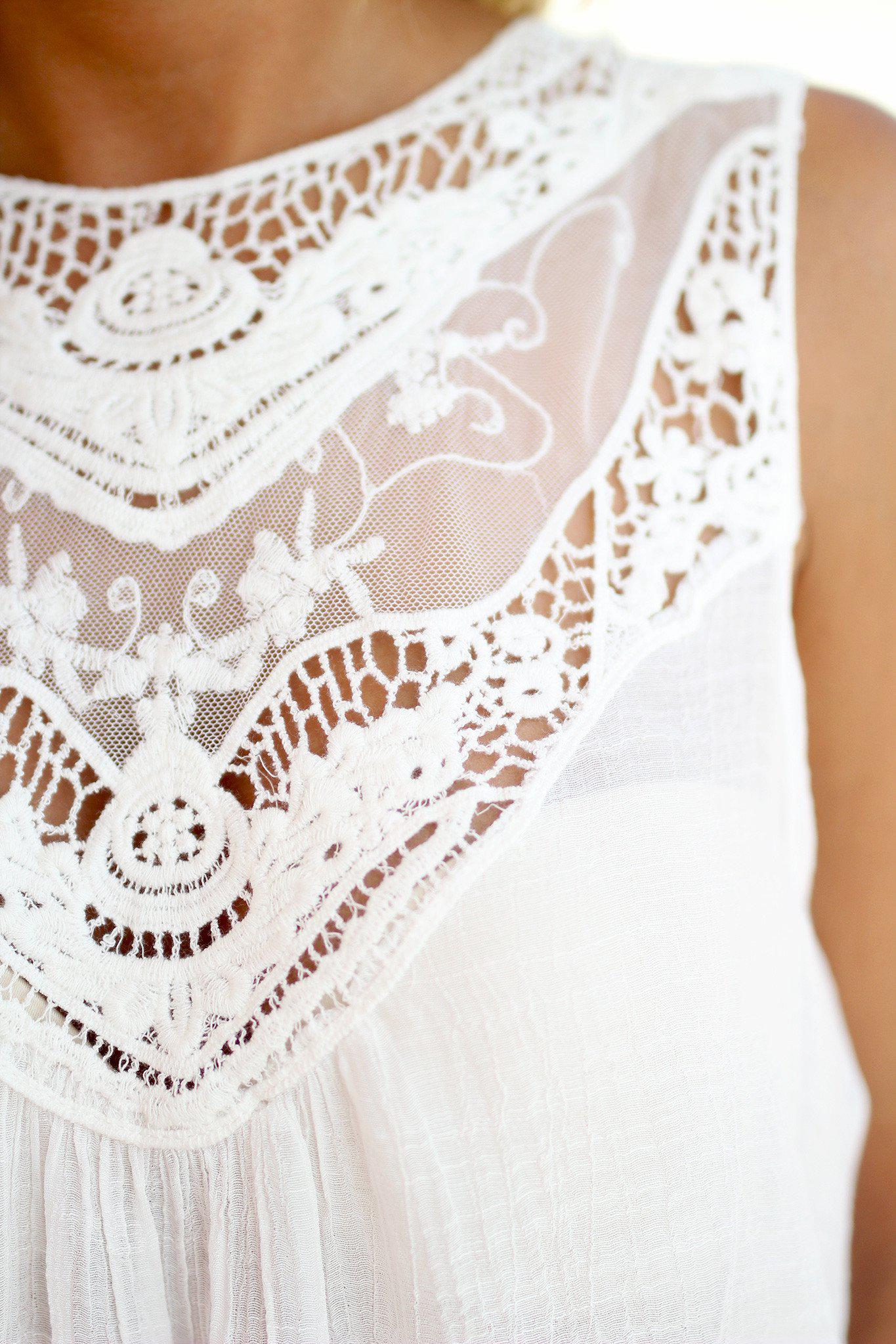 Ivory Lace Top | Ivory Top | Cute Tops – Saved by the Dress
