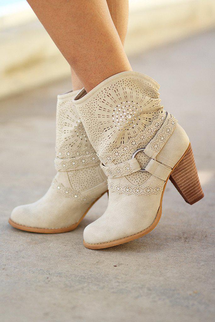 Adelaide Cream Booties | Not Rated Booties | Ladies Boots – Saved by ...