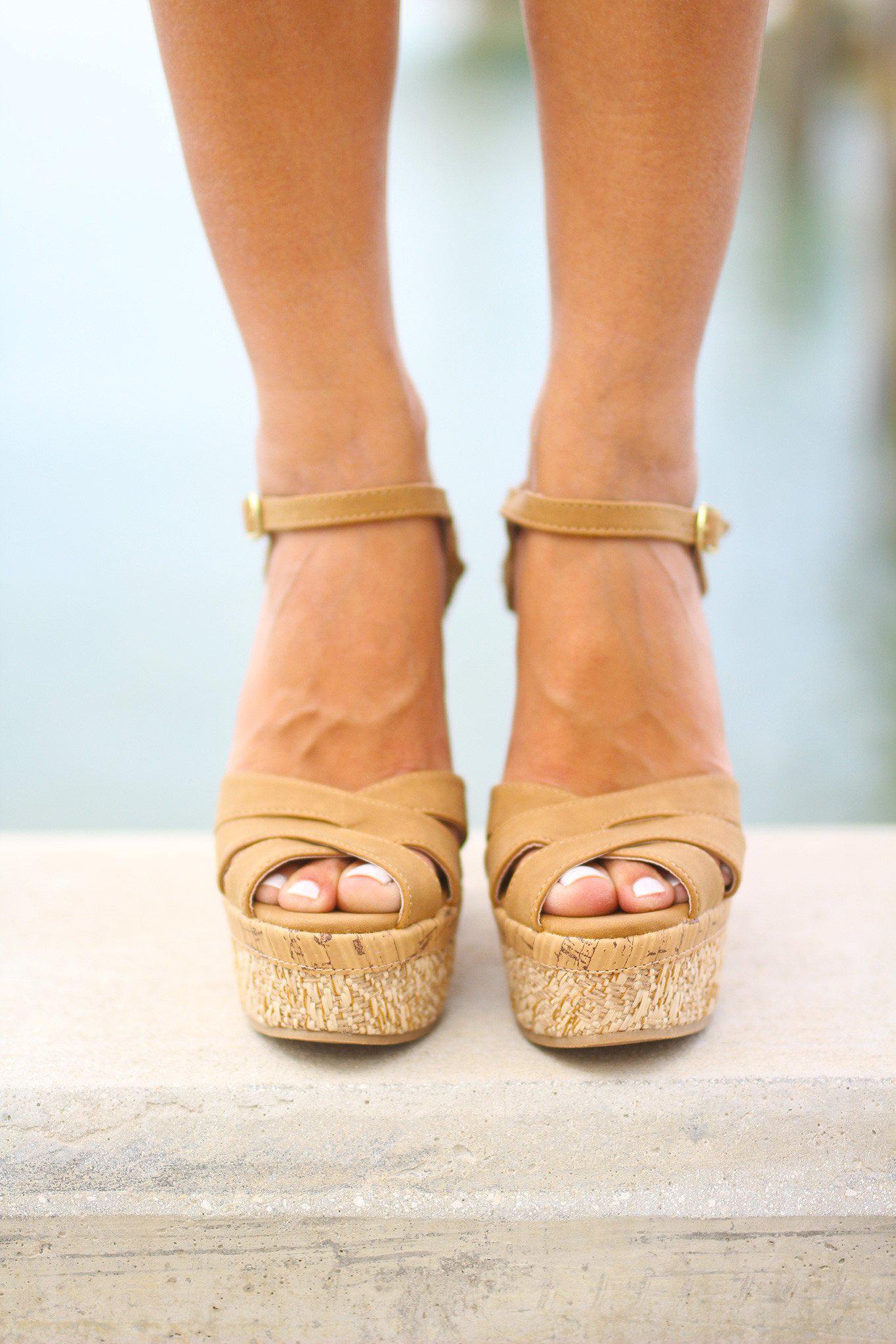 Camel Wedges | Cute Wedges | Summer Wedges – Saved by the Dress