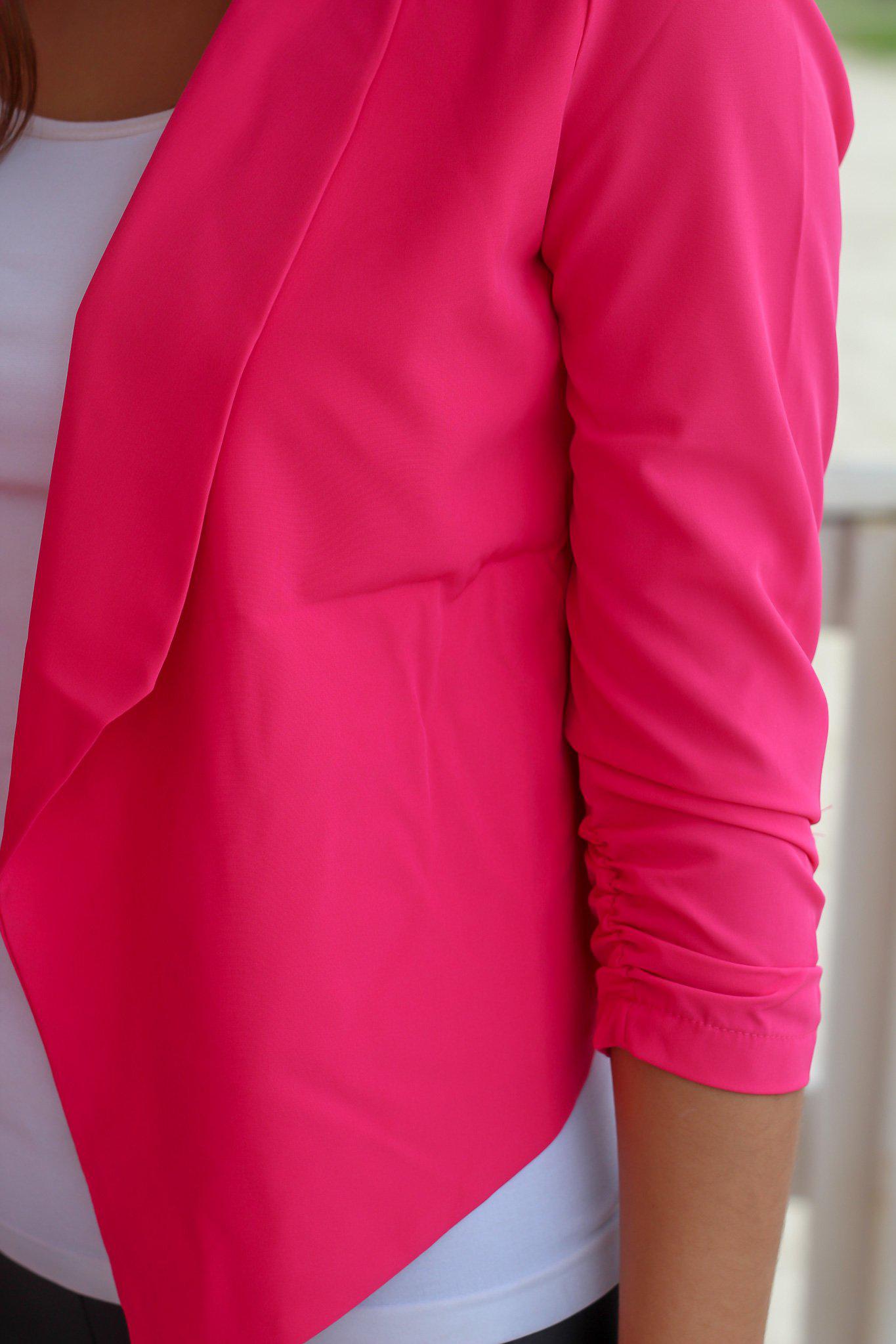 Hot Pink Blazer Casual Blazer Online Boutiques Saved by the Dress