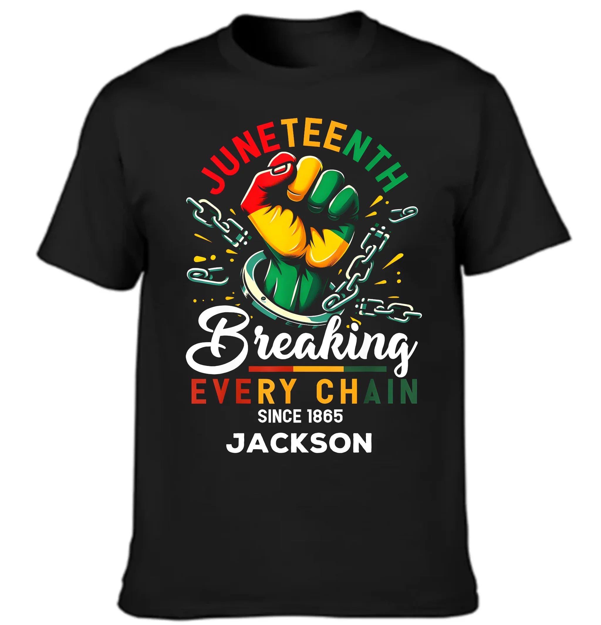Breaking Chain - Personalized Name Freedom Theme Clothes