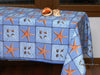 French Tablecloth Blue Sea Shells Sea Stars