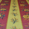 French Tablecloth Red and Yellow with Sunflowers