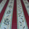 French Tablecloth Red and Yellow  Stripes with Olive Branches