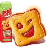 BN strawberry, a legendary smile, a delicious strawberry between two cereal biscuits, all in a reclosable package to crisp longer: it's the ideal snack.