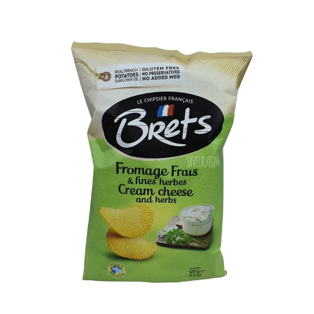 Brets Potato Chips Fresh cheese and fine herbs 4.4oz/125g