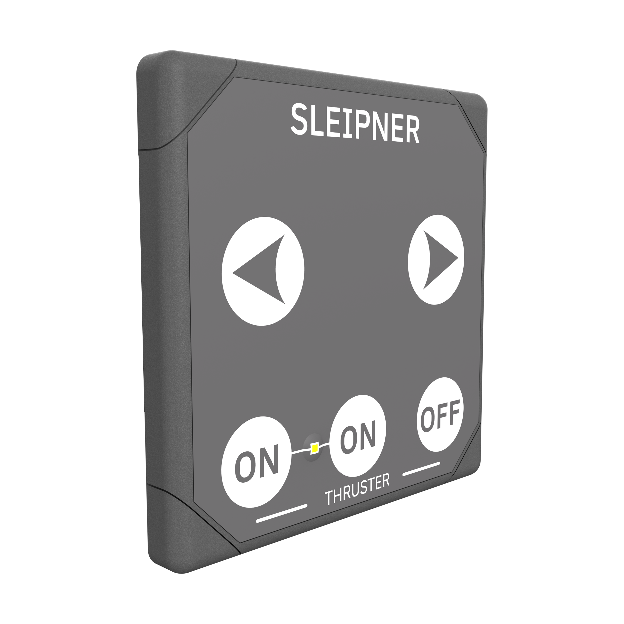 SidePower Panel, Touch Thruster Control 12/24V | Grey, Round Cutout, 5-Wire, Reset Auto-Off