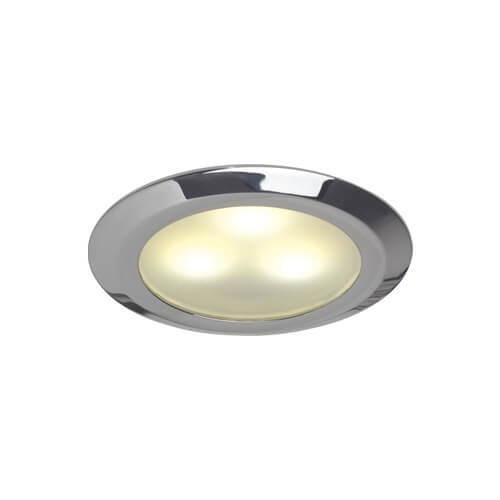 Imtra Lighting Leer LED Downlight, Chrome, 10-30VDC | Warm White, Slave (Dimmable with Master), IP20
