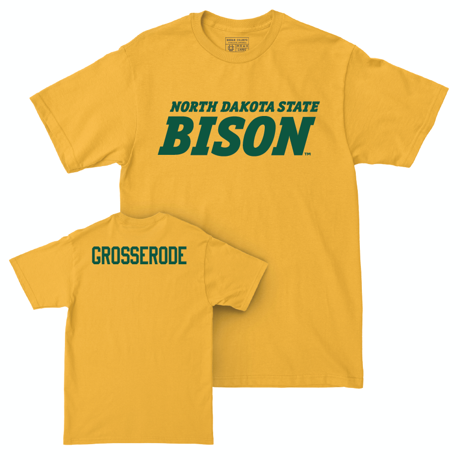Gold Track & Field Bison Tee - Reece Grosserode