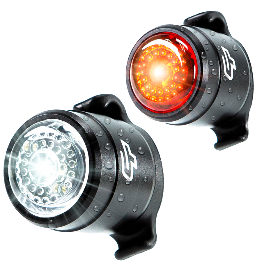 cycle torch night owl usb rechargeable bike light set