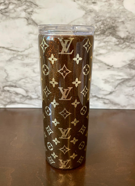 LV Pink Inspired tumbler now available 💕 Don't be caught outside
