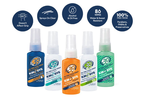 KINeSYS Performance Sunscreen Travel Size Range for Cyclists