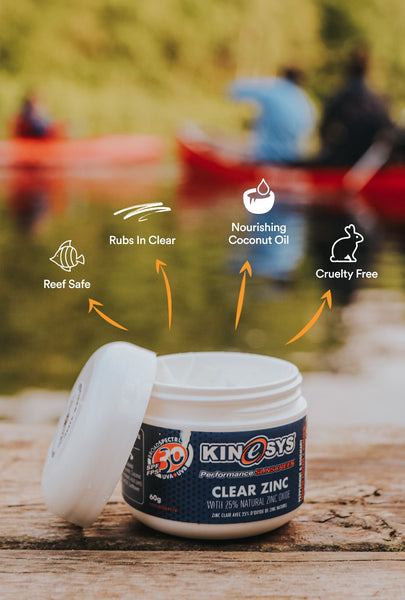 Best Water Sports Sunscreen KINeSYS Natural Clear Zinc