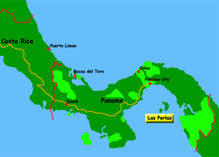 map of panama