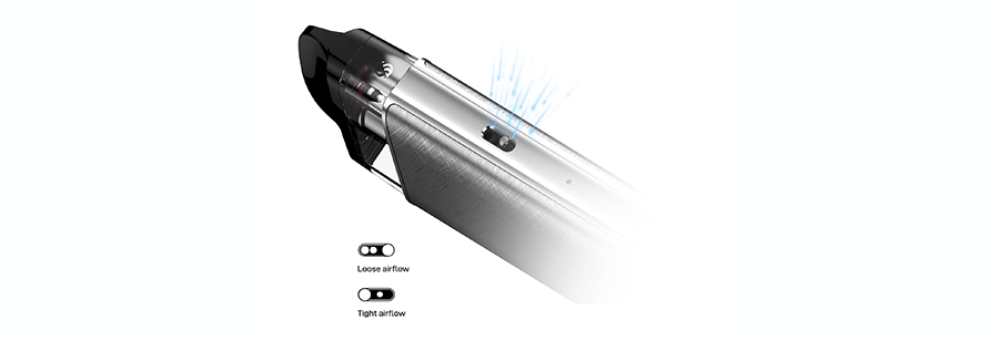 Adjustable Airflow - Tailored for tight MTL inhales or looser RDTL inhales